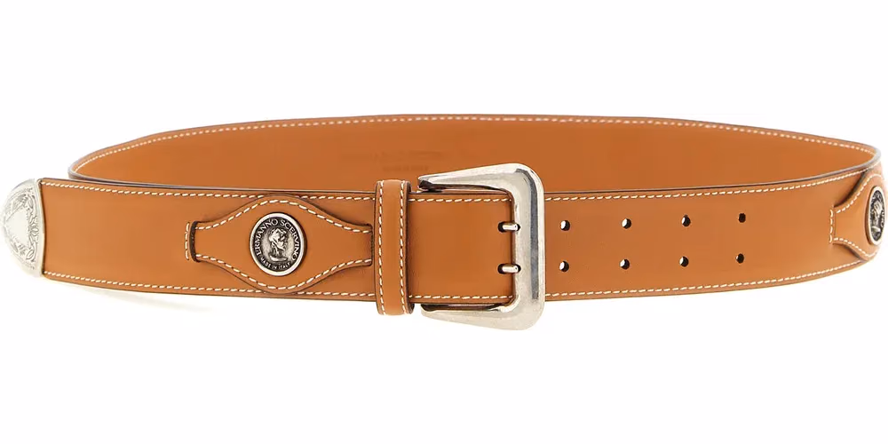 Ermanno Scervino Brown Calfskin Regular Belt