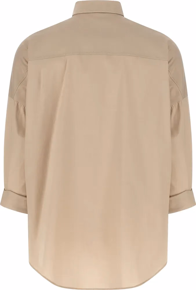 Brunello Cucinelli Beige Cotton Blouse