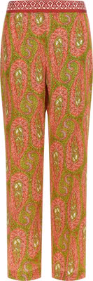 Multicolor Polyester Pants