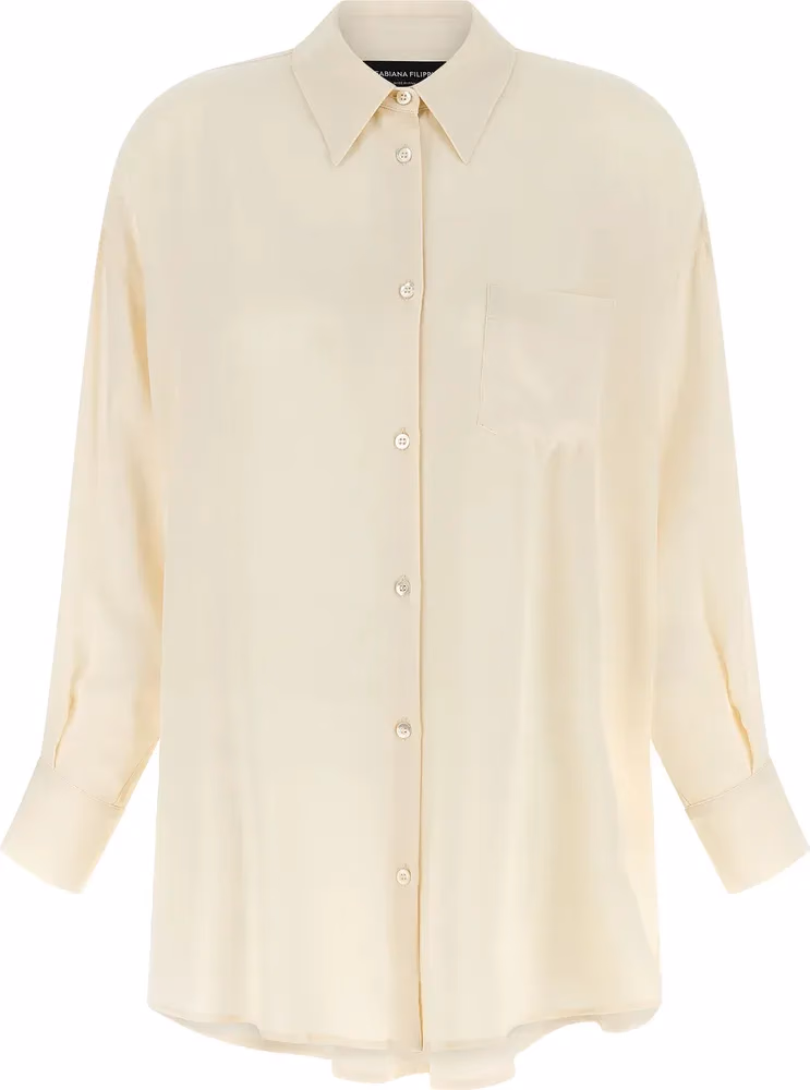 Fabiana Filippi Beige Acetate Blouse