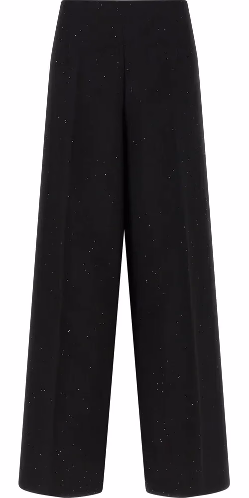 Herno Black Viscose Pants