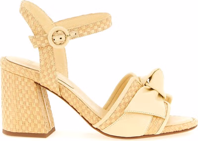 Bicolor Cowhide Platform Sandals