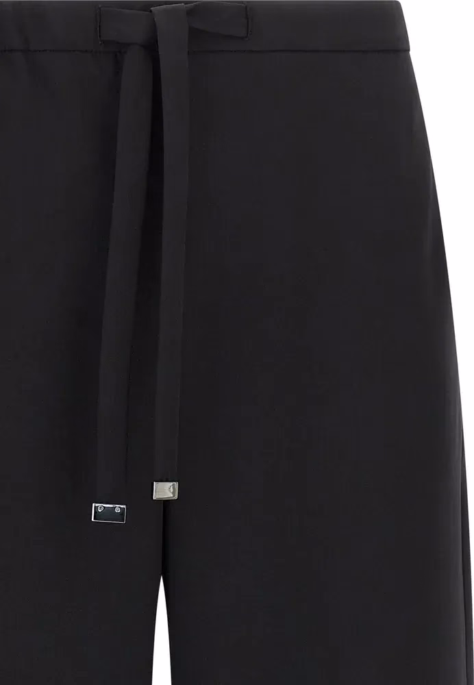 'S Max Mara Black Virgin Wool Joggers (Workout Pants)