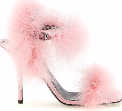 Multicolor Viscose Stiletto Heel Sandals