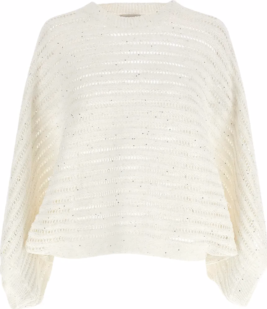 Peserico White Cotton Cardigan