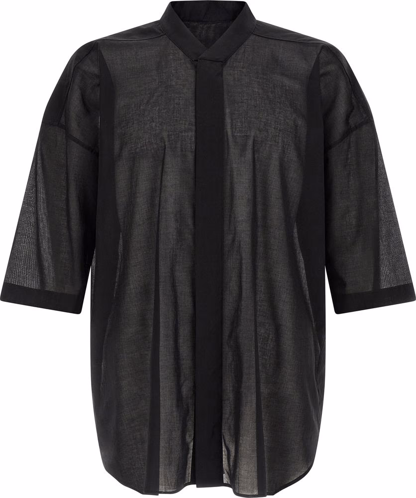 Rick Owens Black Cotton Blouse