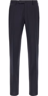 Blue Virgin Wool Dress Pants
