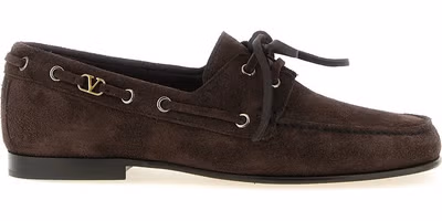 Brown Cowhide Slip-On Loafers