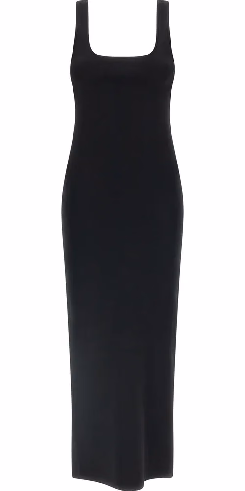 Entire Studios Black Viscose Midi Dress
