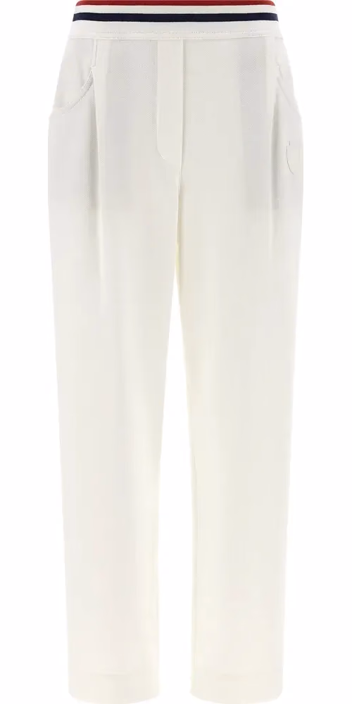 Brunello Cucinelli White Cotton Joggers (Workout Pants)