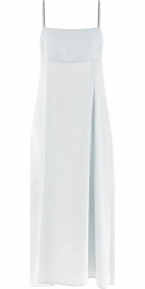 Peserico Blue Viscose Long Dress