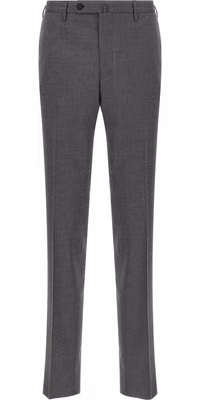 Gray Virgin Wool Dress Pants