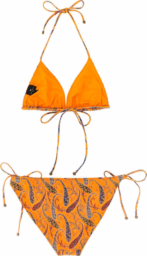 Etro Orange Polyamide Bikini