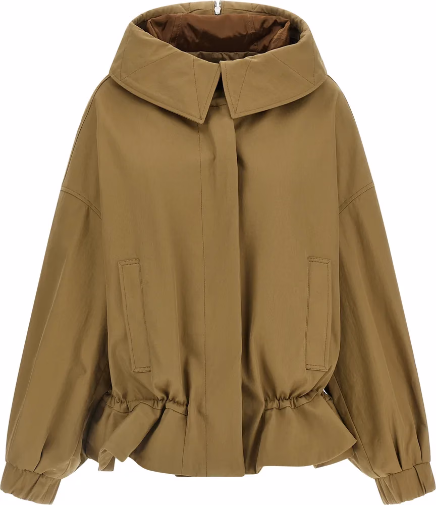 Dries Van Noten Beige Cotton Shell Jacket
