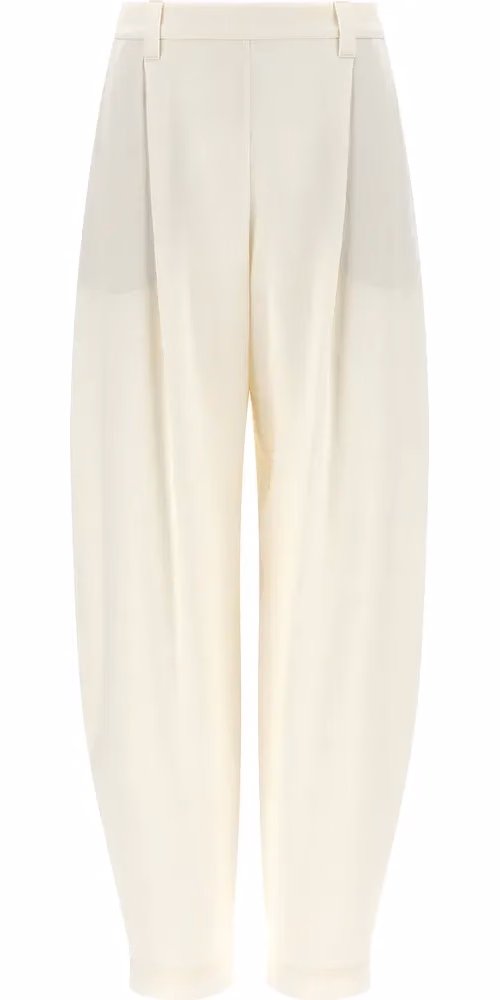 Brunello Cucinelli Beige Viscose Casual Pants