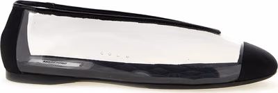 Black Pvc Ballet Flats