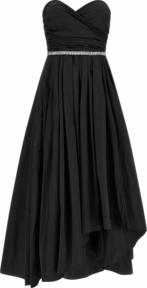 PINKO Black Polyester Long Dress