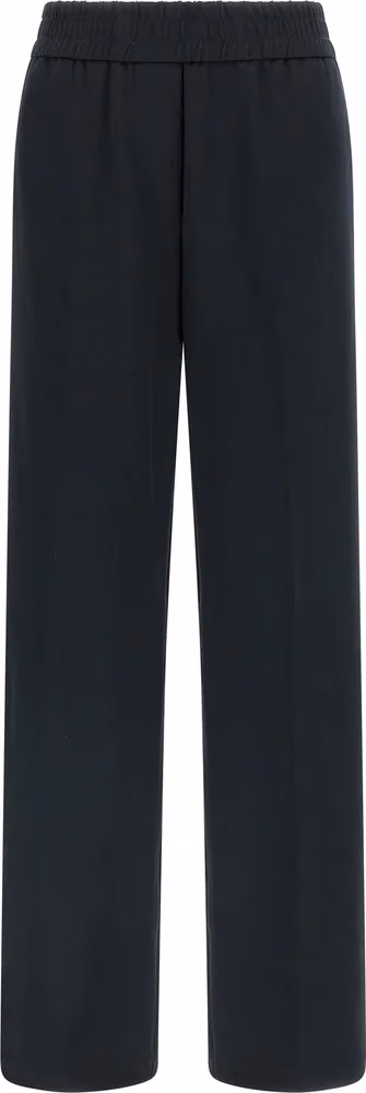 Peserico Blue Cotton Casual Pants
