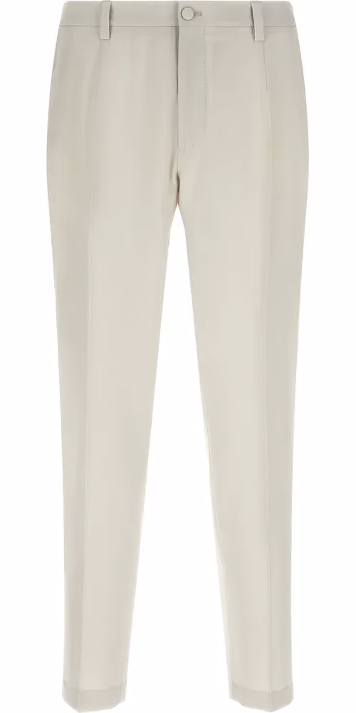 Dolce & Gabbana Beige Virgin Wool Dress Pants
