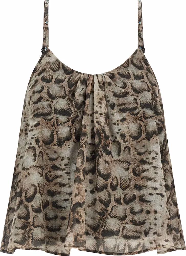 PINKO Gray Cotton Blouse