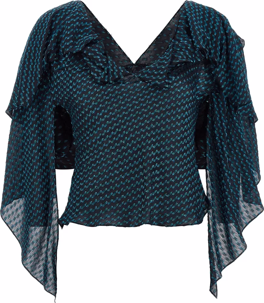 Kiko Kostadinov Blue Modal Blouse
