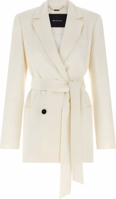 White Silk Blazer
