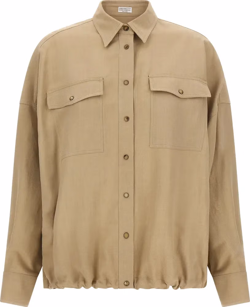 Brunello Cucinelli Beige Viscose Blouse