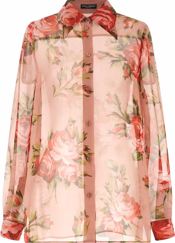 Dolce & Gabbana Multicolor Silk Blouse