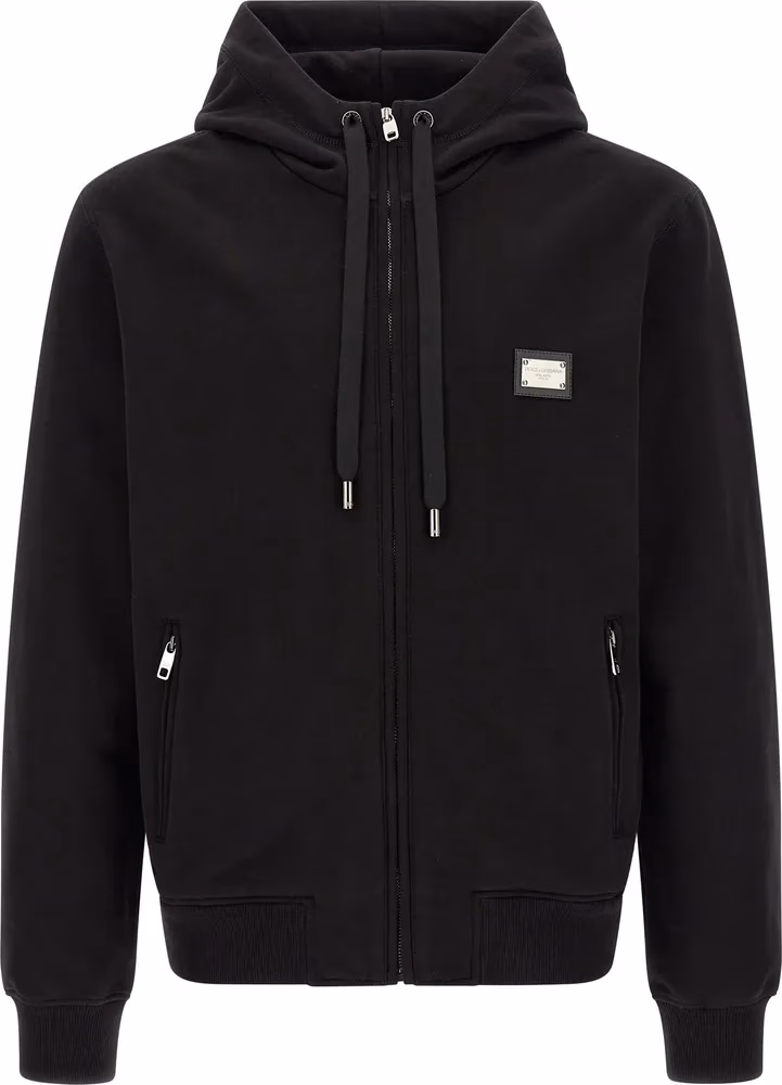 Dolce & Gabbana Black Cotton Sweatshirt