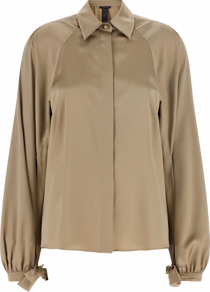 Max Mara Beige Silk Blouse