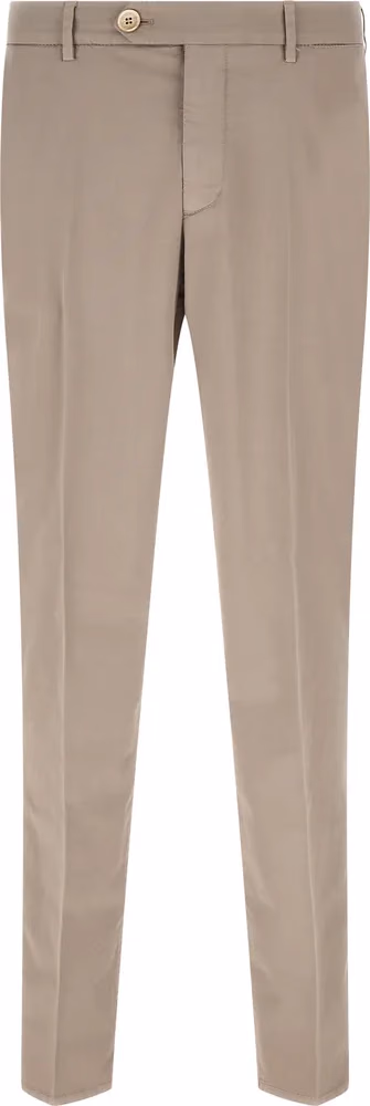 Brunello Cucinelli Beige Cotton Casual Pants