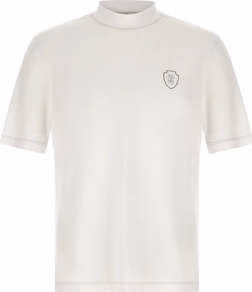 Brunello Cucinelli White Polyamide T-Shirt