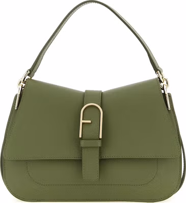 Bicolor Calfskin Shoulder Bag