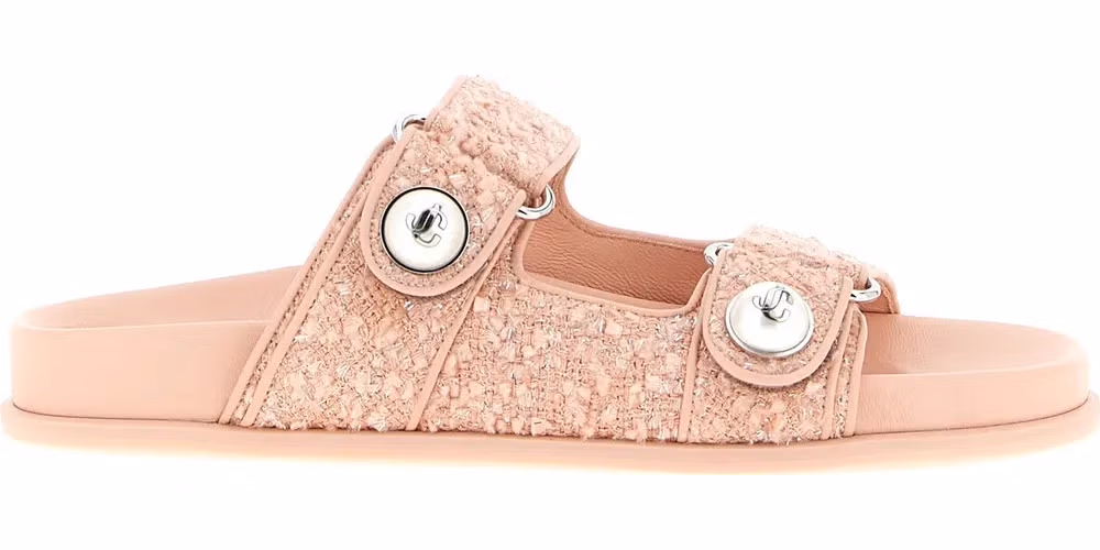 Jimmy Choo Multicolor Tencel Slides