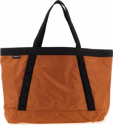 Orange Nylon Tote Bag