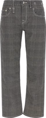 Bicolor Cotton Casual Pants