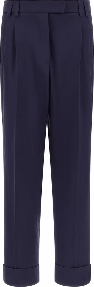 Alberto Biani Blue Cotton Pants
