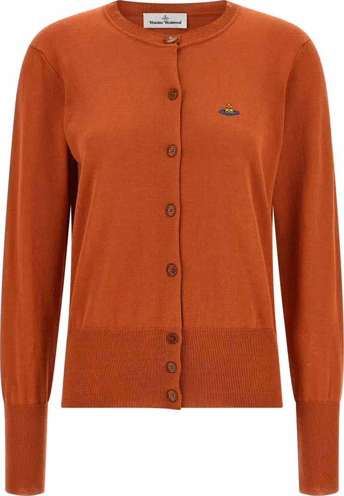 Vivienne Westwood Orange Cotton Cardigan