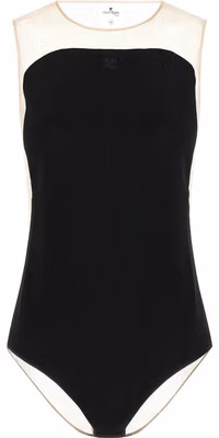 Black Polyester Bodysuit