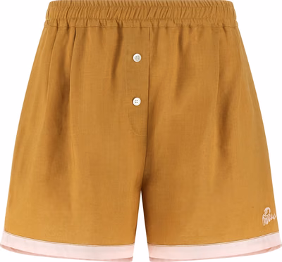 Bicolor Calfskin Bermuda Shorts