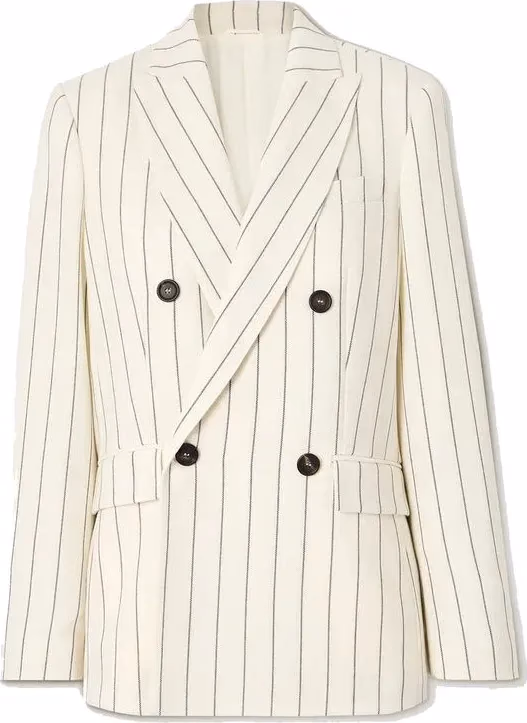 Brunello Cucinelli White Wool Blazer