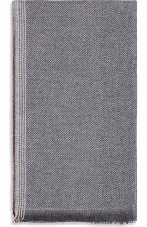 Brunello Cucinelli Gray Cashmere Scarf