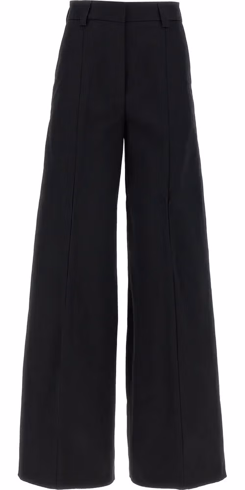 THELATEST Black Cotton Casual Pants