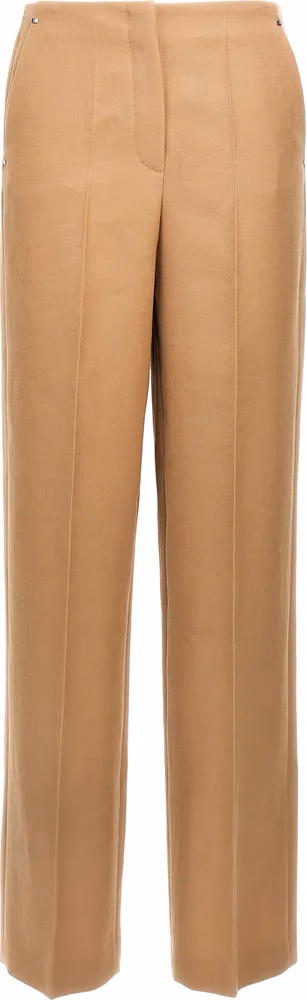 Fendi Beige Wool Dress Pants