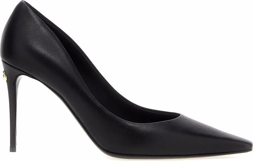 Dolce & Gabbana Black Lamb Leather High Heel Pumps