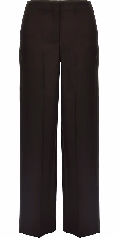 Fendi Purple Virgin Wool Dress Pants