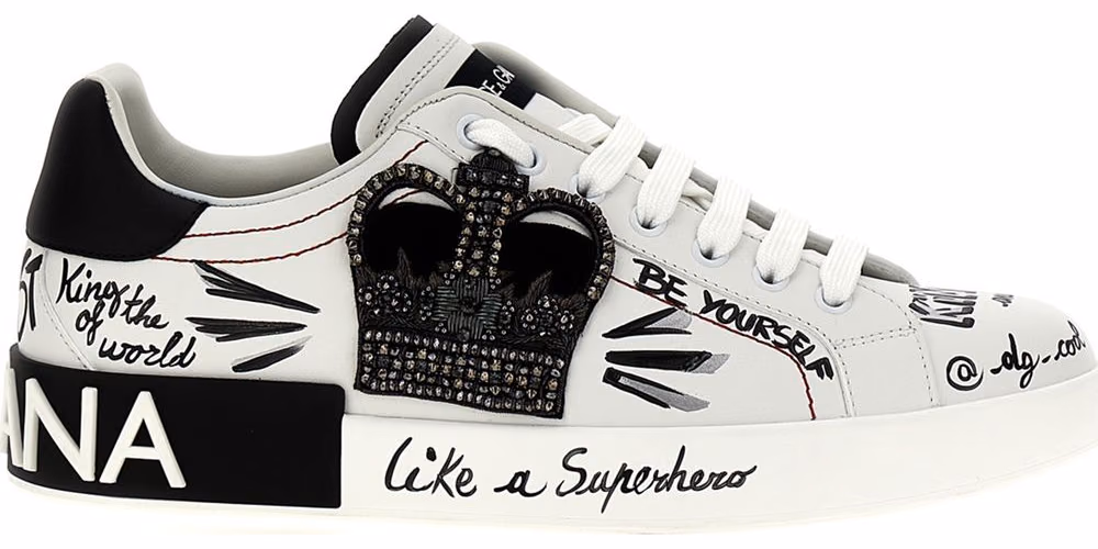 Dolce & Gabbana Bicolor Calfskin Sneakers
