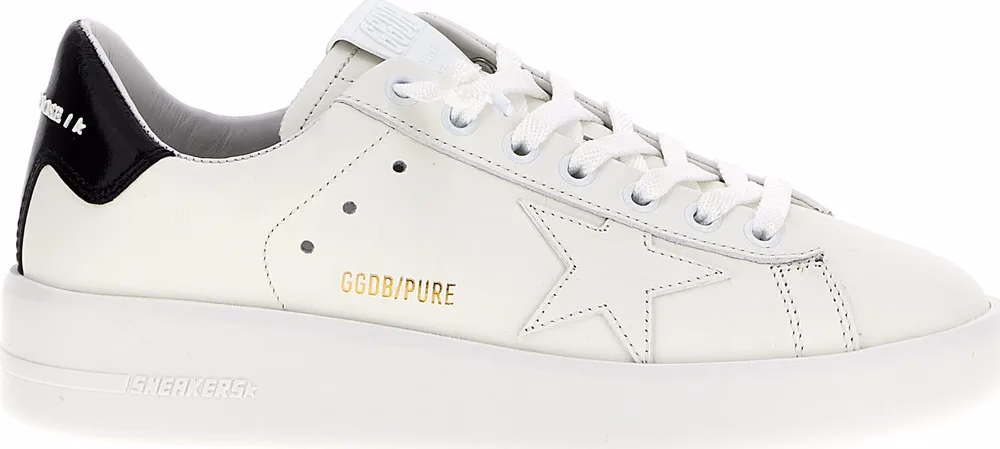 Golden Goose Black Cowhide Low Top Sneakers