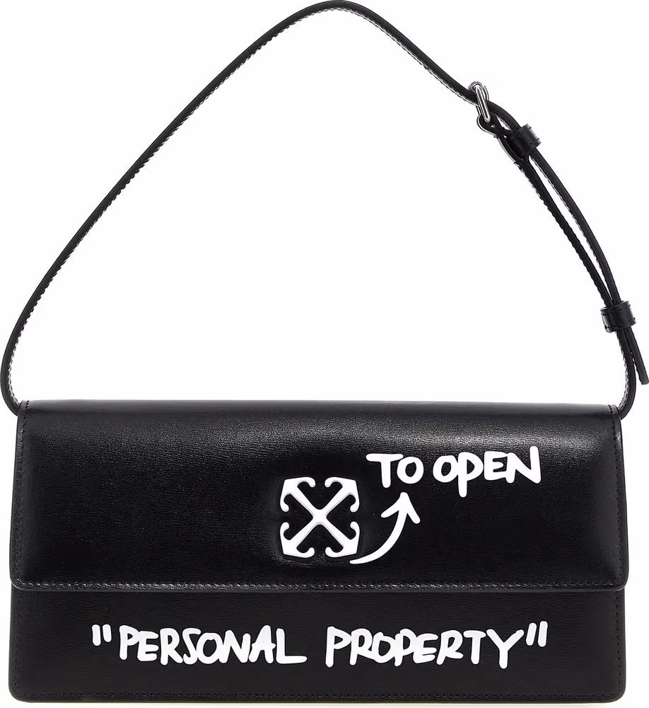 Off-White Bicolor Calfskin Shoulder Bag