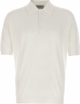White Cotton Polo Shirt